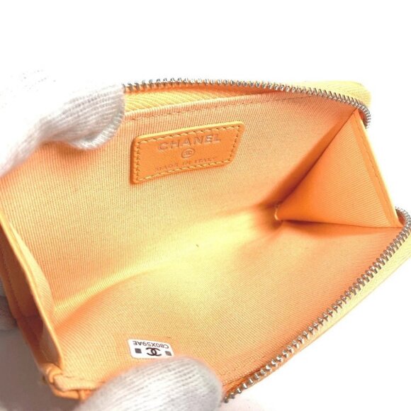 CHANEL AP3732 Wallet Coin Card Case Star Logo Fragment case coin purse Unused - Picture 9 of 14